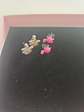 Lot de 2 paires de boucles d'oreille tortue claire's