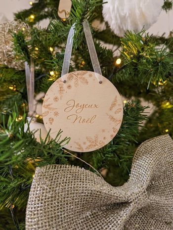 Ornement "Joyeux Noël"