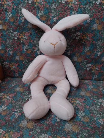 #7 Jacadi - peluche lapin rose