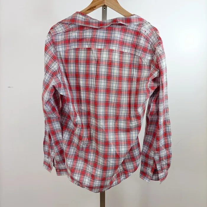 Chemise à carreaux rouges Topman style bûcheron coton élastane taille L  A1296 - photo numéro 3
