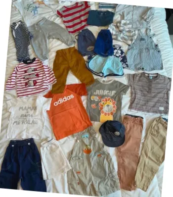 lot de vêtements bébé garçon été 12 mois
