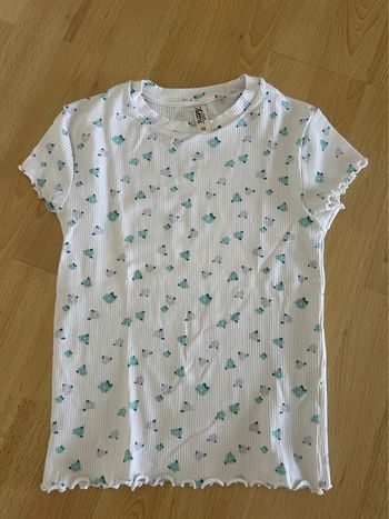 Tee-shirt côtelé blanc XS Tape à l’œil