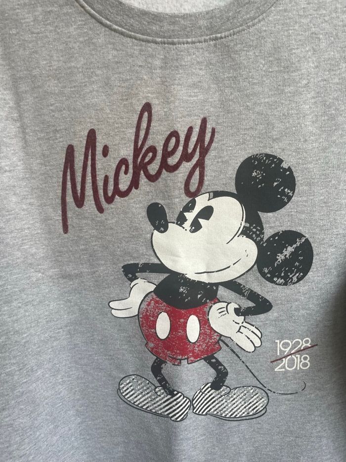 Sweat gris molletonné mickey mouse disney - photo numéro 5