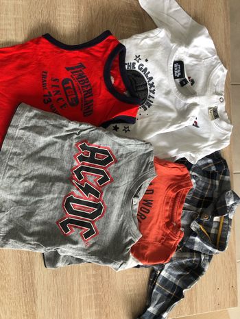 Lot 5 tee-shirts et 1 chemise