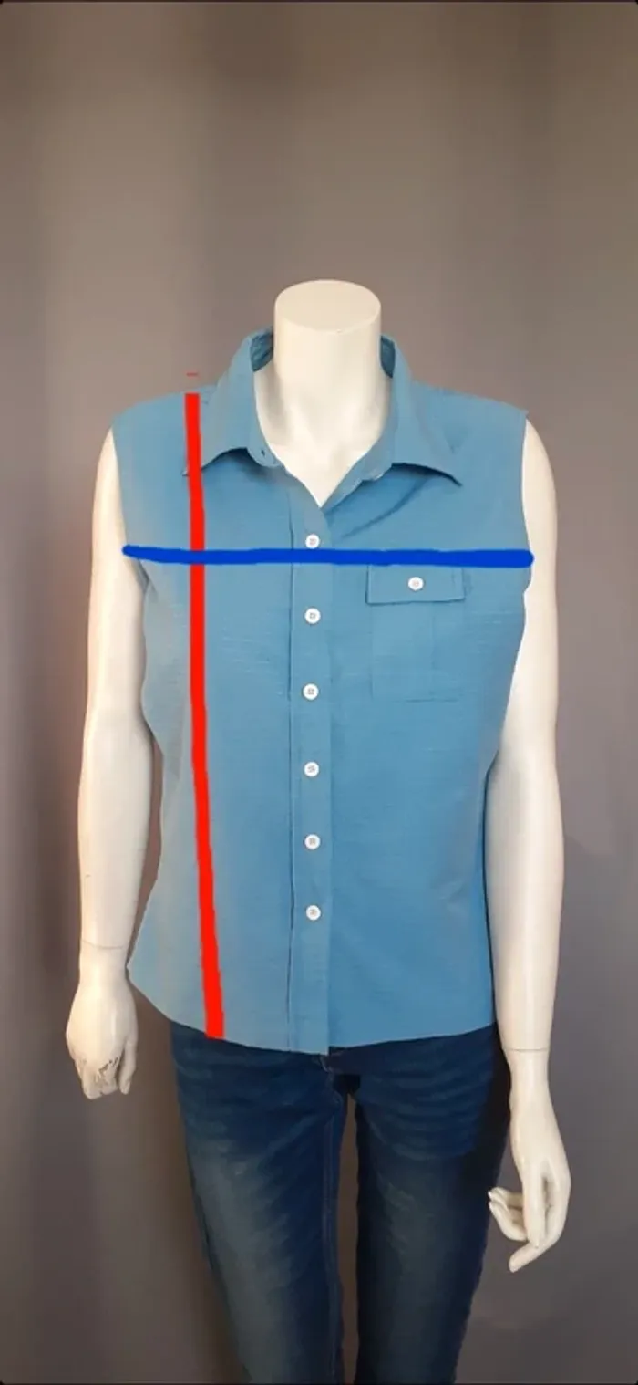 Jolie chemise sans manches - photo numéro 3