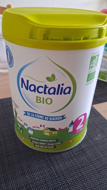 Lait 2 ème âge Nactaliac bio