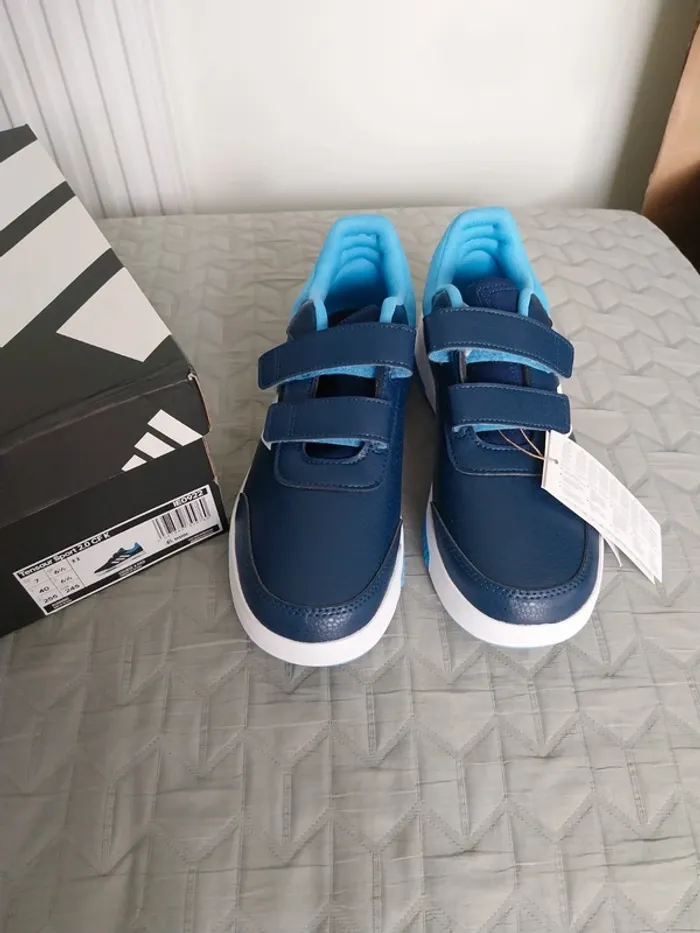 Basket bleu Adidas à scratch T40 - photo numéro 2