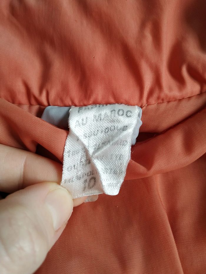 Manteau gris et rouge 10 ans Vintage - photo numéro 3