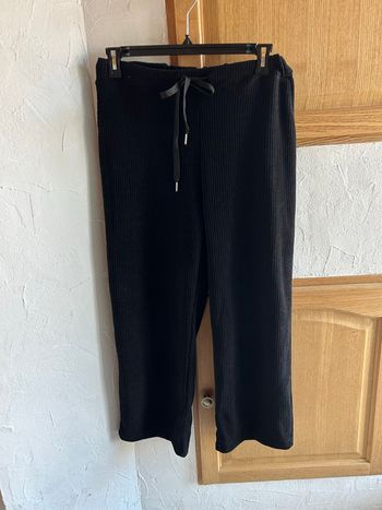 Pantalon en velours côtelé noir - taille unique