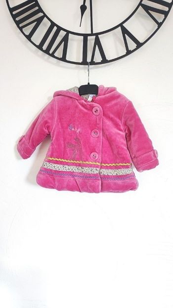 Manteau rose Bambi 6 mois