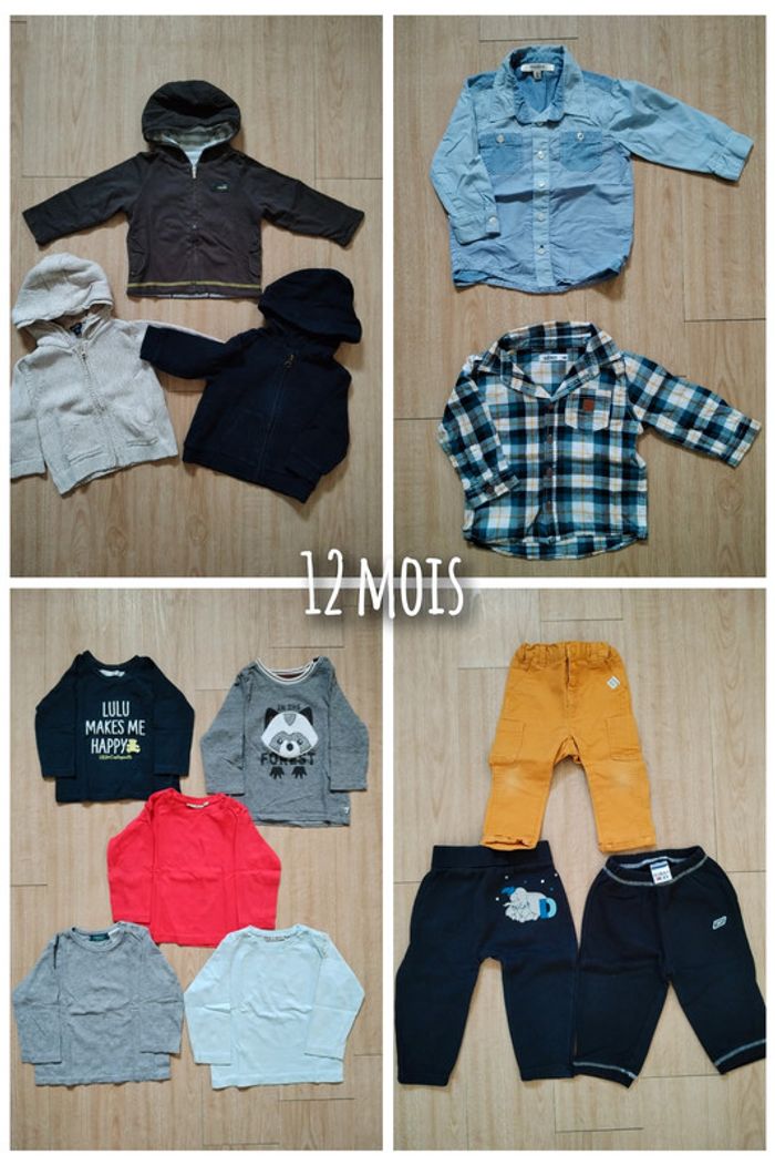 Lot garçon 12 mois automne hiver