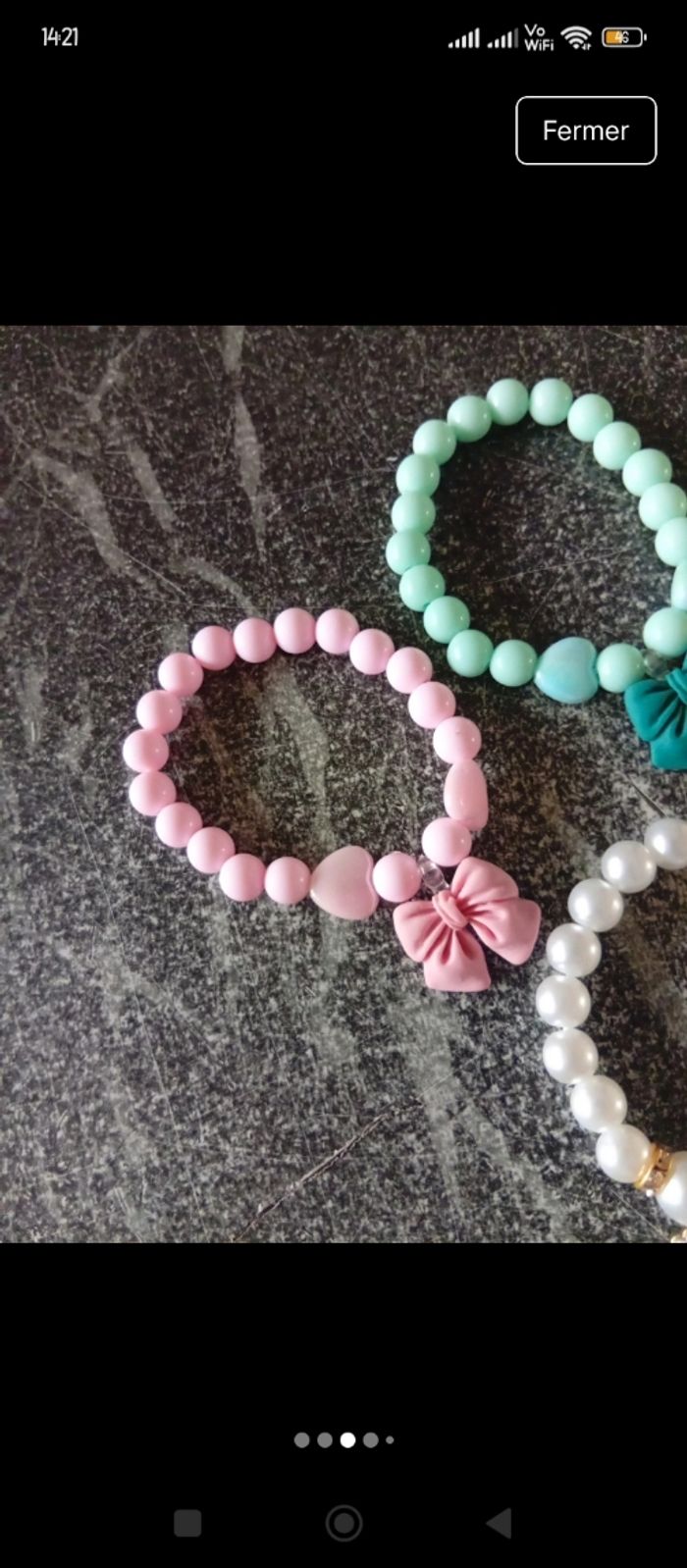 Lot 4 bracelets élastiques enfant - photo numéro 5