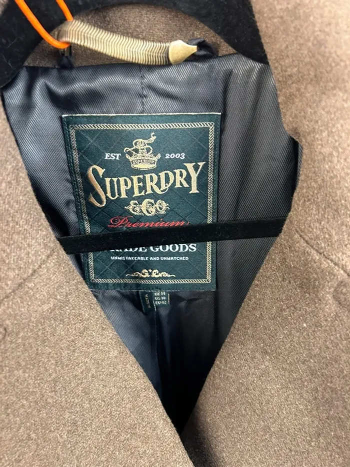 Manteau long Superdry Premium Marron L neuf - photo numéro 6