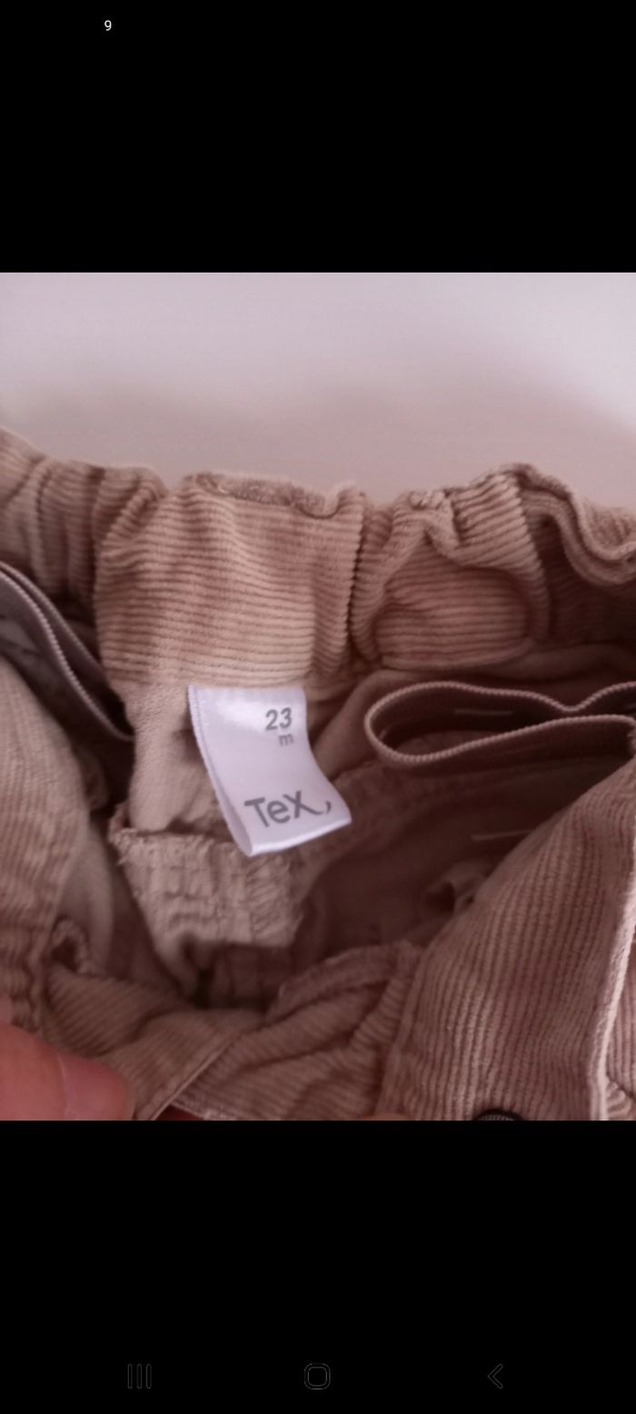 Pantalon velours 23 mois - photo numéro 3