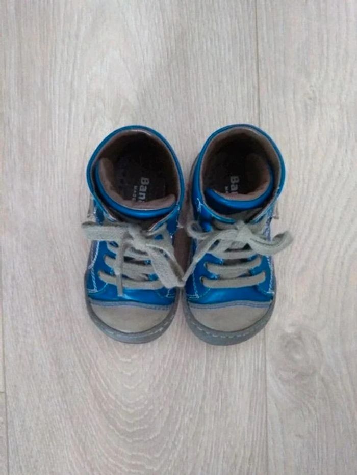 Chaussures garçon bleues et grises Bana&Co 20 - photo numéro 2