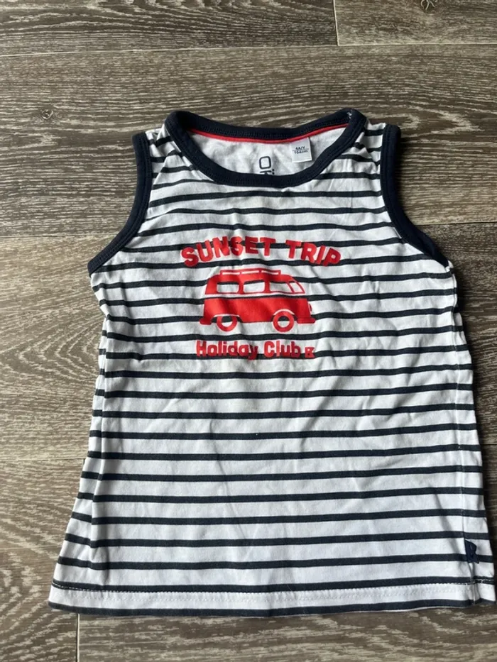 Débardeur van marinière 4 ans