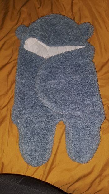 Gigoteuse d'emmaillotage avec Capuche Sac de Couchage Bébé Automne Hiver