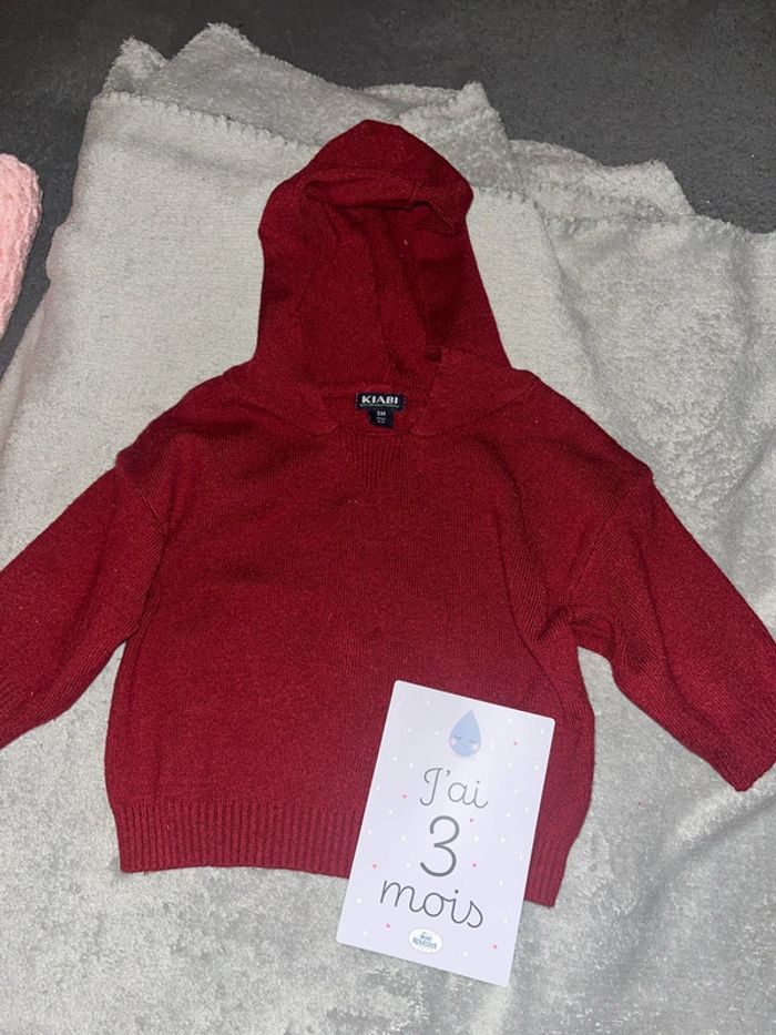 Pull à capuche Kiabi 3M