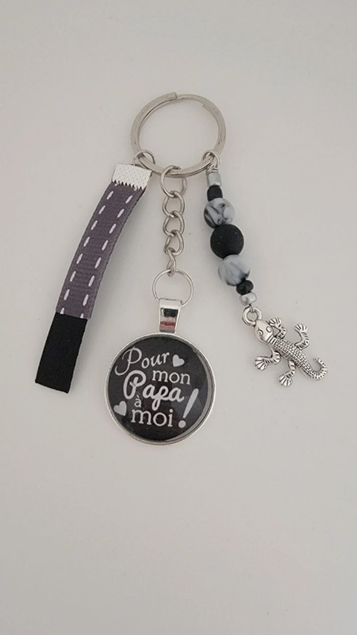 Cadeau papa, porte clé message " pour mon papa à moi"