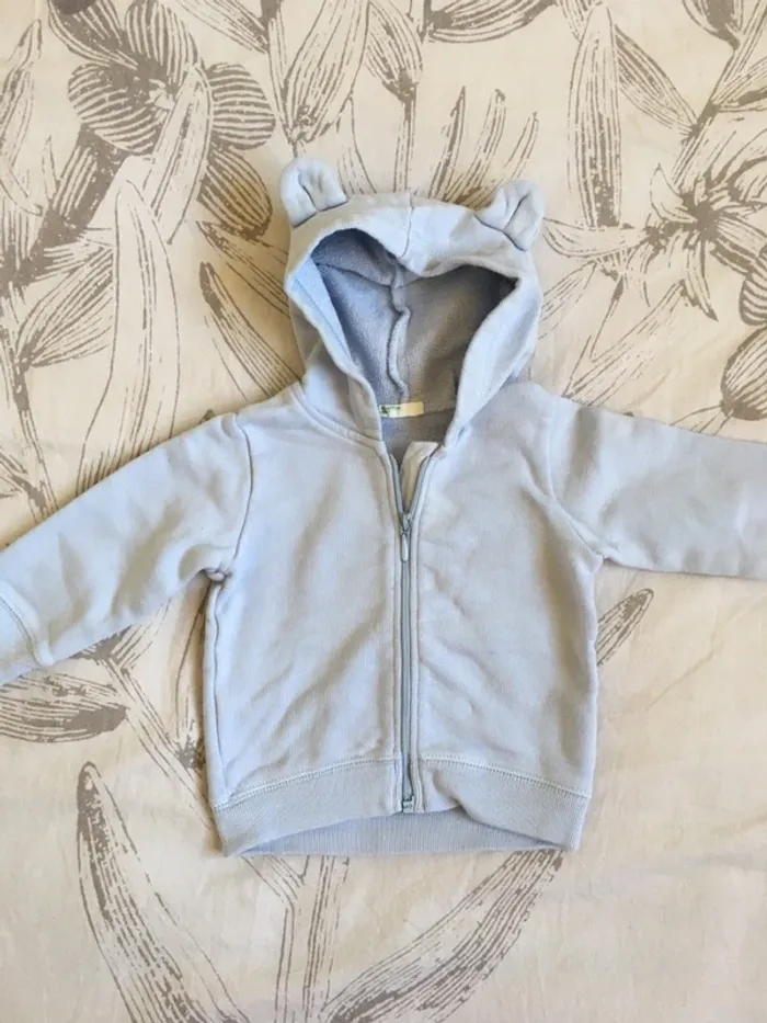 Sweat-shirt bleu benetton 62cm