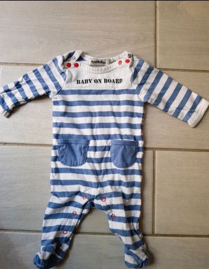 Pyjama marin été naissance garcon