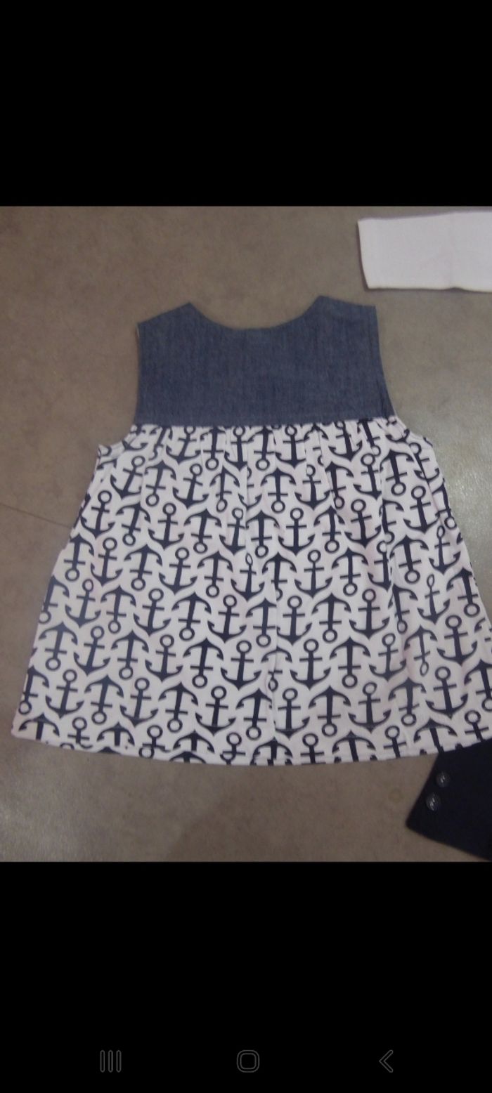 NEUF Ensemble fille style marin Tex - 12 mois - photo numéro 3