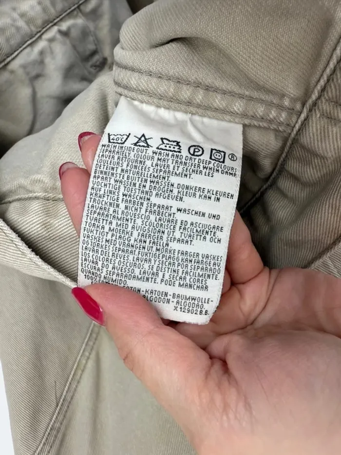 Veste en jeans Levi's beige homme vintage années 90 taille L très bon état - photo numéro 7