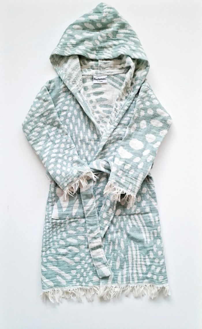 Pestamalci - Peignoir hammam pour enfant (1 à 2 ans)