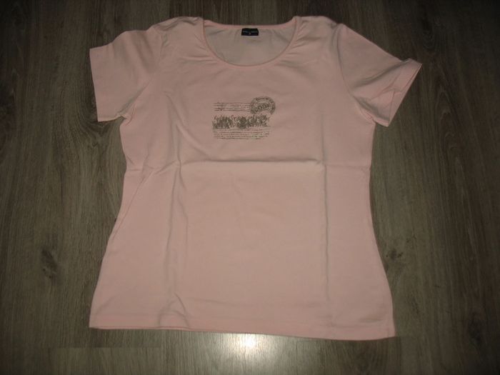 TEE SHIRT MC ROSE CLAIR "TERRE DE MARINS" - TAILLE 3 - n°06