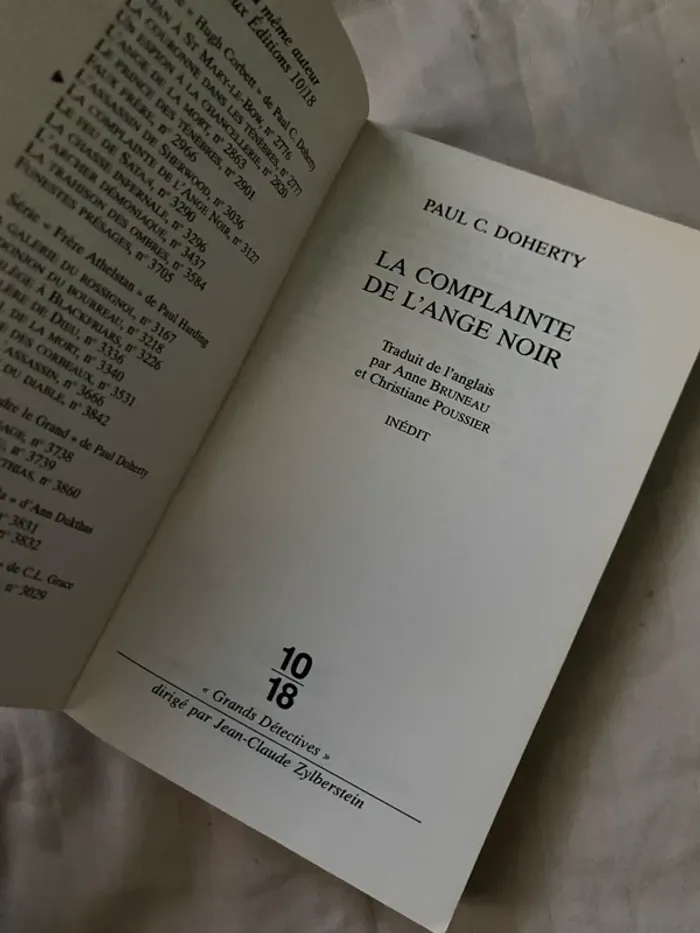 La Complainte de l’Ange Noir – Paul C. Doherty - photo numéro 2