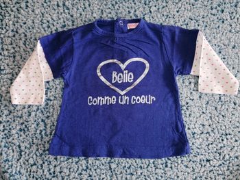 Tee-shirt fille taille 6 mois