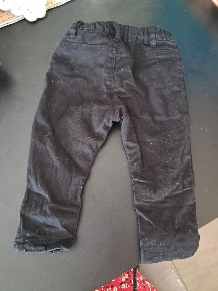 Pantalon uni noir fille - photo numéro 2