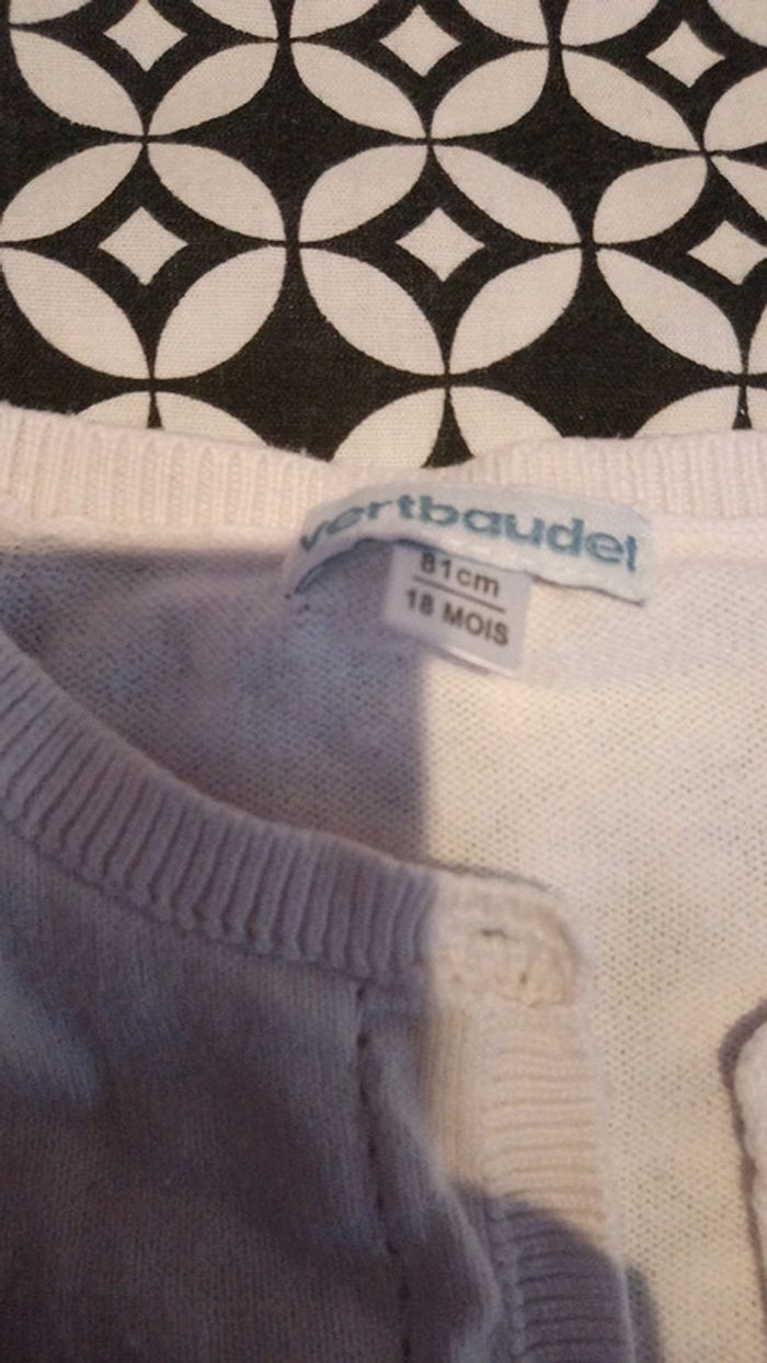 Joli gilet blanc avec motif ajouré - photo numéro 4