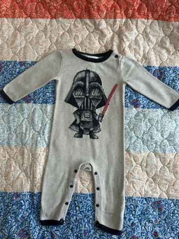 Pyjama Combinaison Baby GAP x Star Wars- Dark Vador - 12/18 mois