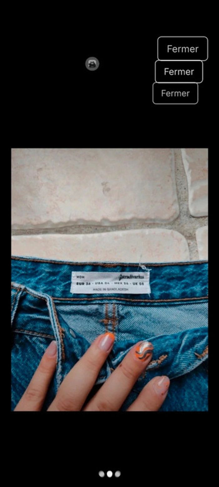 Jeans stradivarius t36 - photo numéro 2