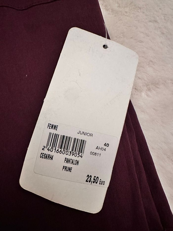 Pantalon bordeaux - photo numéro 3