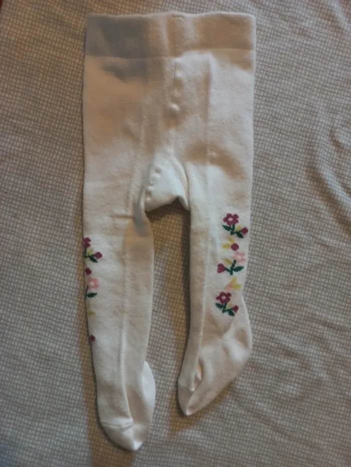 Ensemble pull/robe salopette/collants 3 mois - photo numéro 5