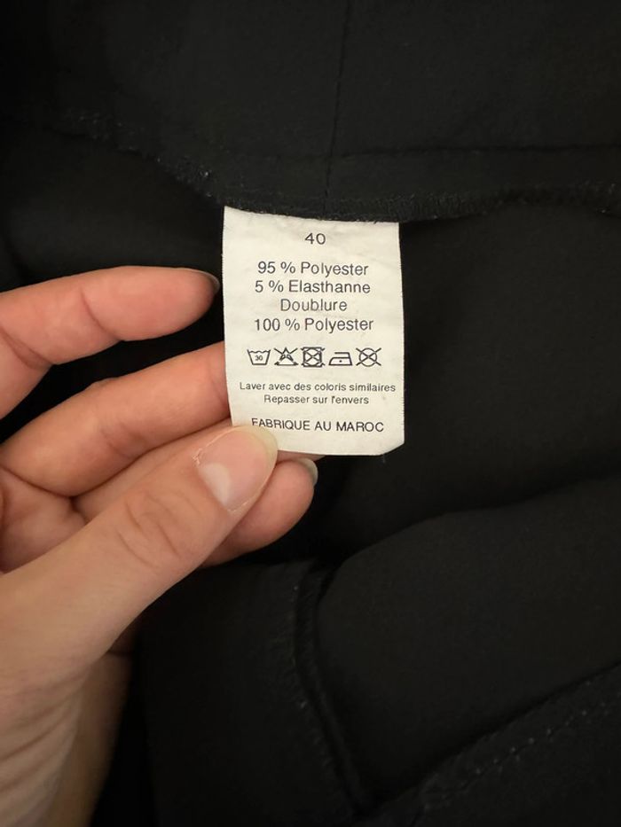 Pantalon tailleur fin noir 40 TBE - photo numéro 5