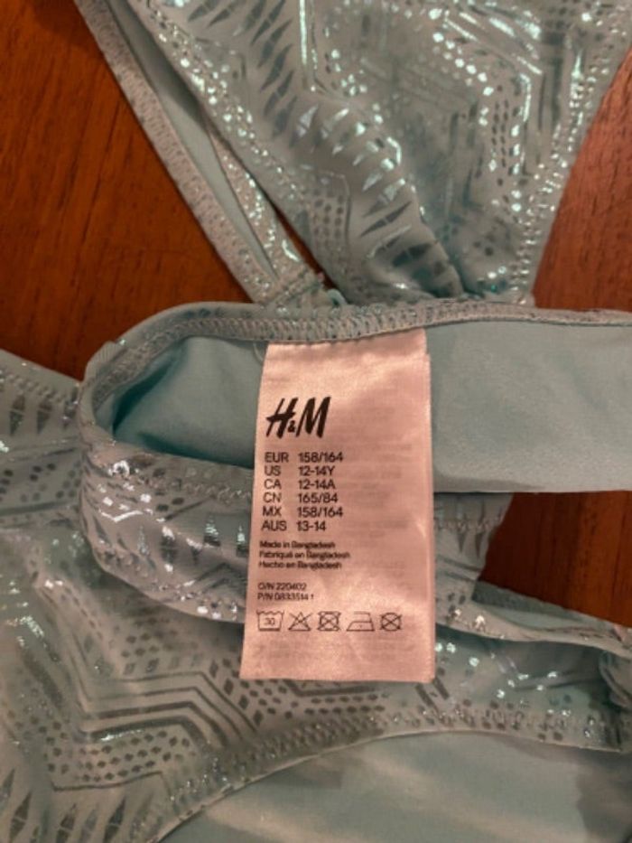 Maillot H et M 12/14 ans
