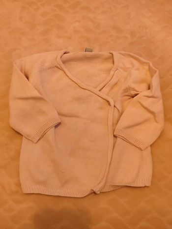 Gilet 6 mois kimbaloo rose clair