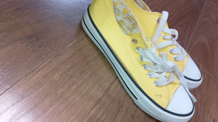 Basket, chaussure style " converse " jaune P. 38 - photo numéro 9