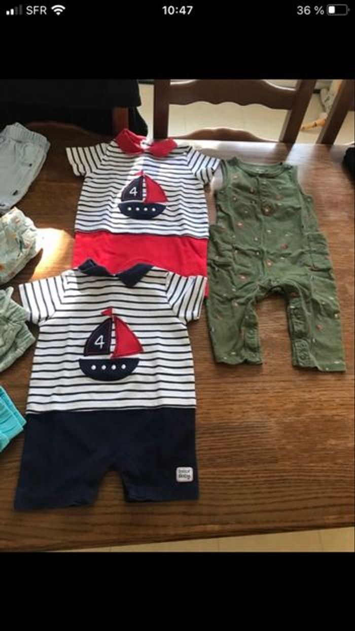 Lot vêtements été bébé garçon 9 et 12 mois - photo numéro 3