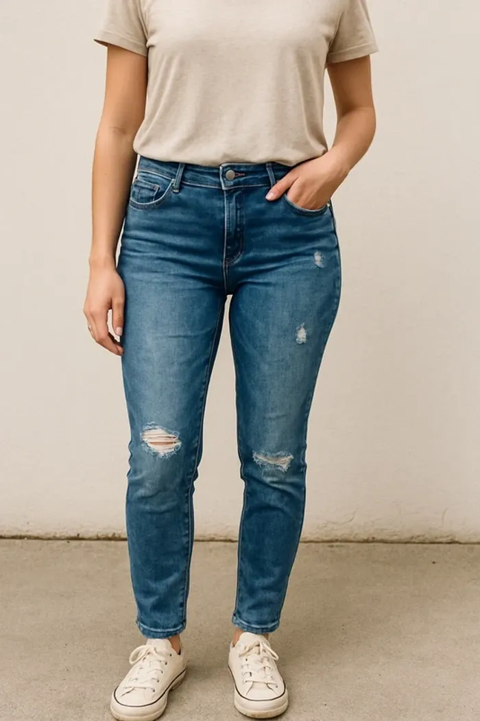 Jean femme push up