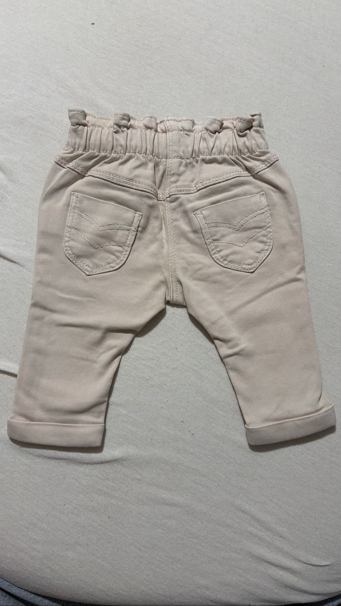👶 Pantalon rose clair Tape à l’œil  – Taille 3 mois - photo numéro 2