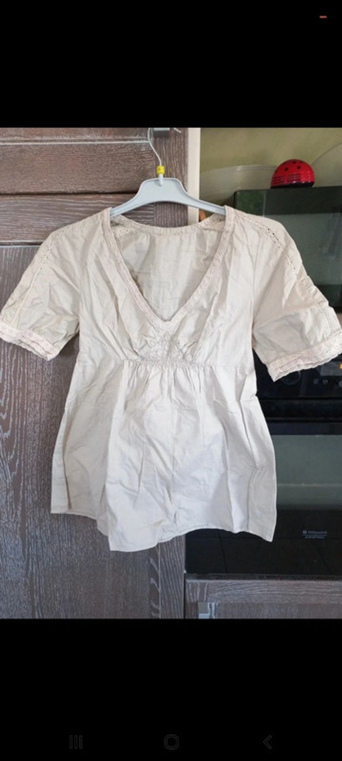 Blouse beige M