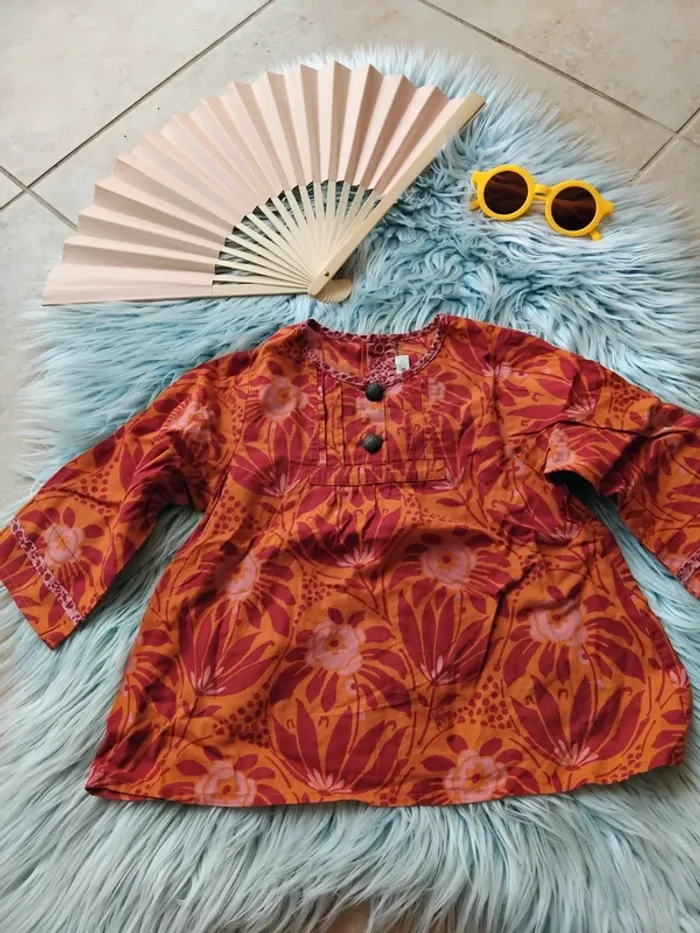 💡 tunique couleur été Kenzo kids fille 18 mois