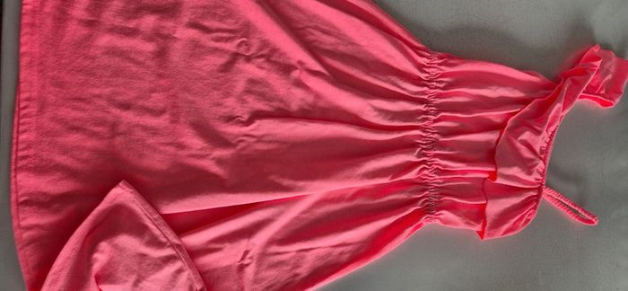 Robe longue rose