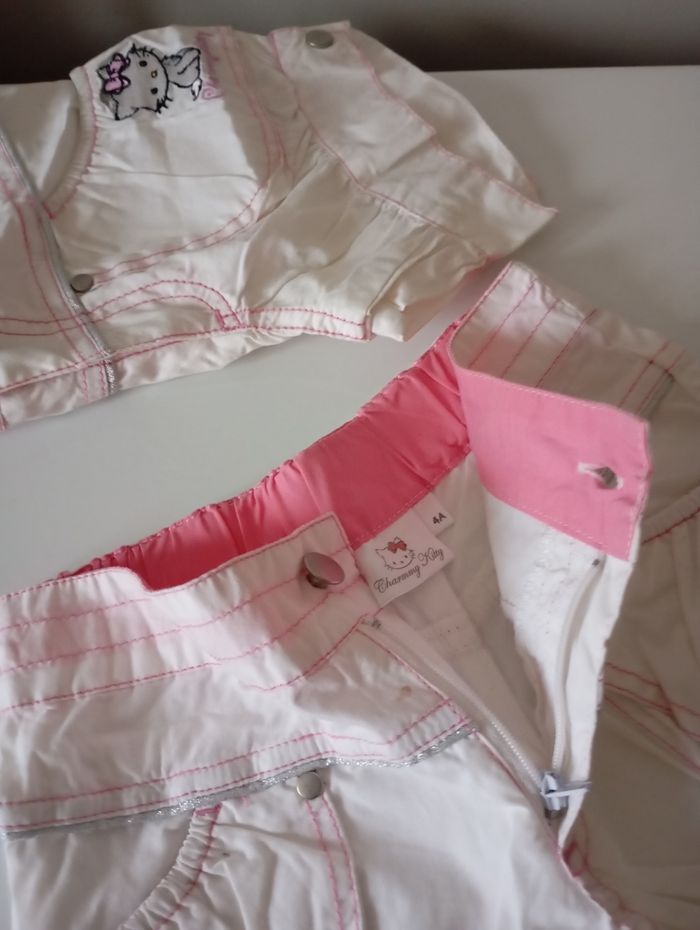 3  shorts  blancs  Charmy Kitty. Telles différentes ; 2 4 et 5 ans . État neuf - photo numéro 8