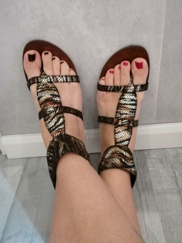 Sandales nu pieds T 40 🌞 - photo numéro 3