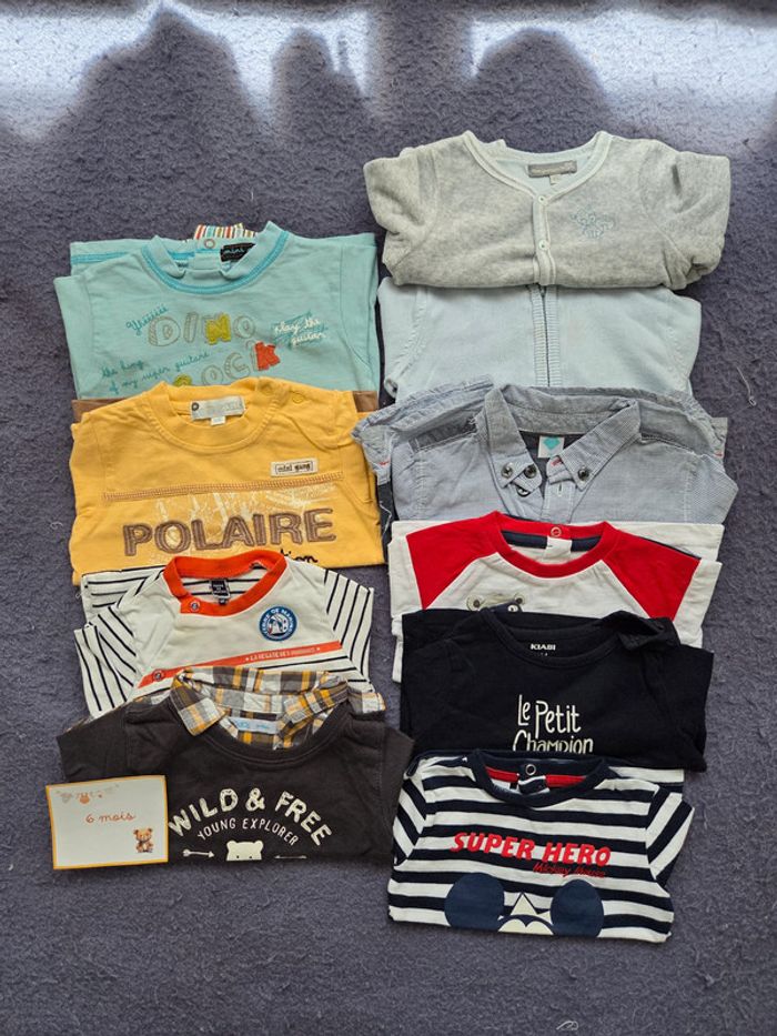 Lot habits automne hiver garçon 6 mois (25 pièces) - photo numéro 8
